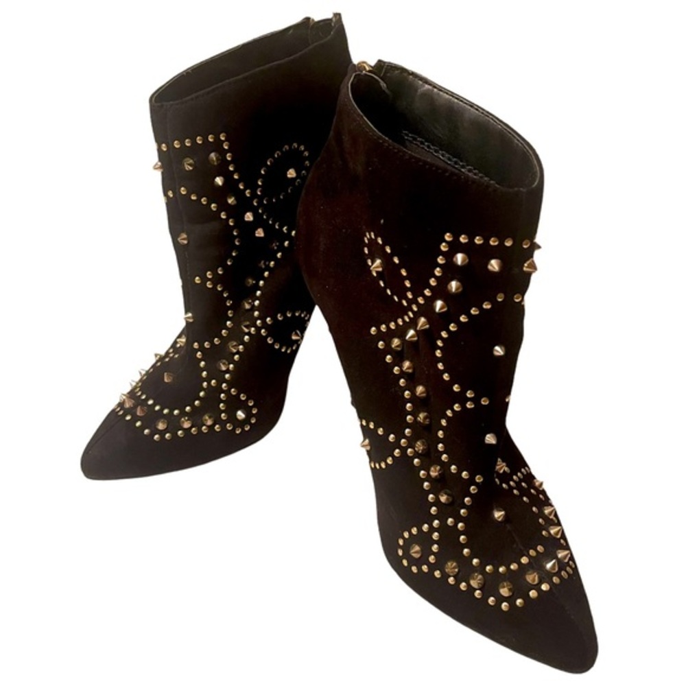 Forever 21 Stilleto Heel Black Ankle Bootie Size 7.5